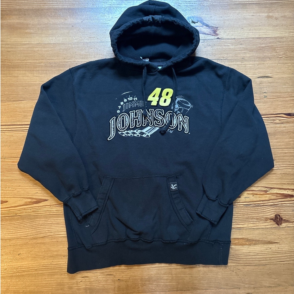 Chase Authentics Nascar Jimmie Johnson #48 Black Hoodie Sweatshirt Size Xl